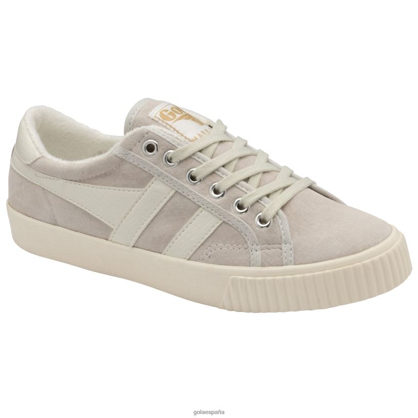 calzado V4PZL676 mujer Gola tenis clásicos de tenis marca cox de ante blanquecino