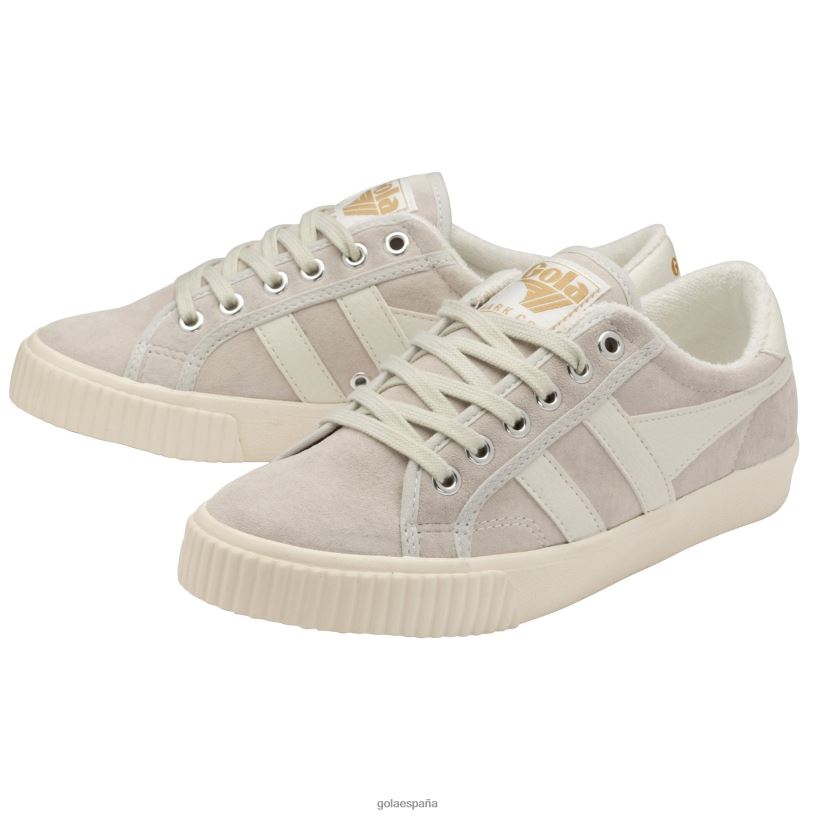 calzado V4PZL676 mujer Gola tenis clásicos de tenis marca cox de ante blanquecino