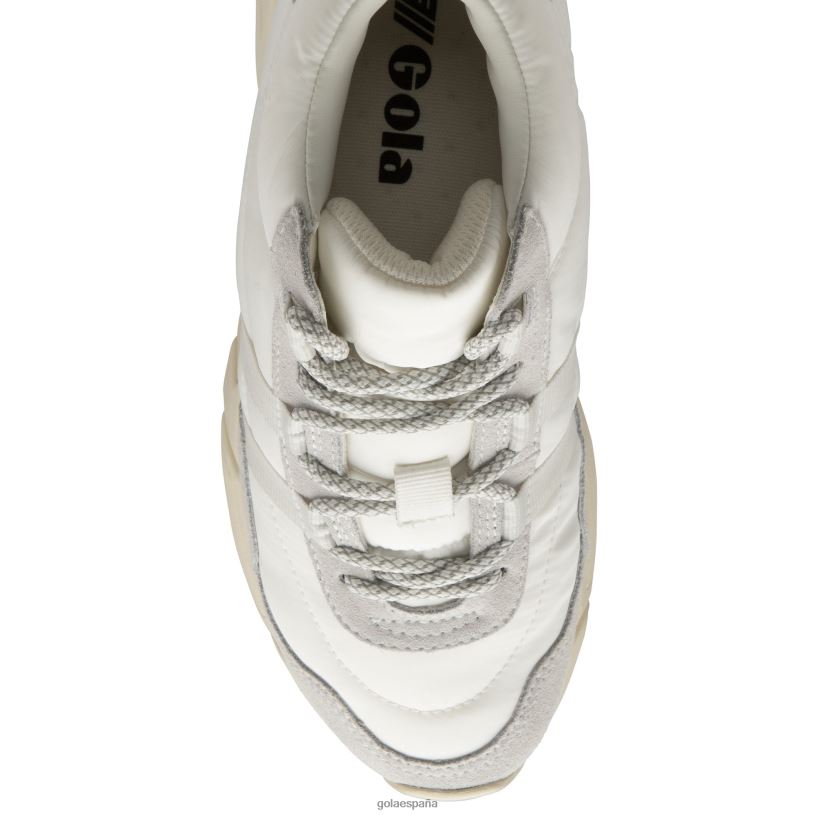 calzado V4PZL295 mujer Gola zapatillas clásicas lunares blanco