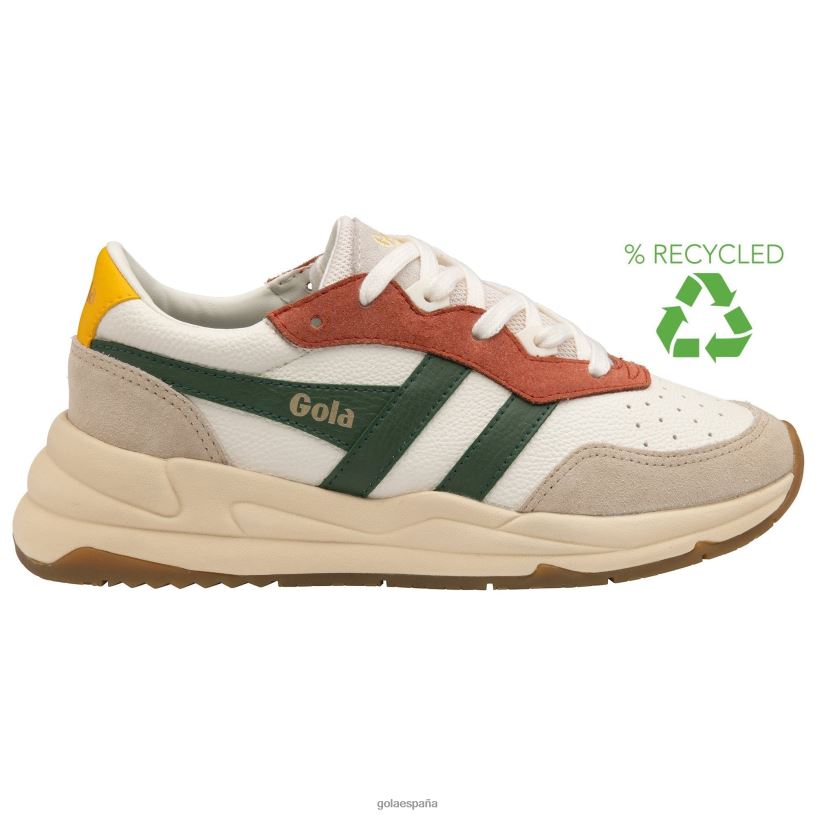 calzado V4PZL327 mujer Gola tenis classics saturn quadrant blanquecino/trigo/siempre verde/sol