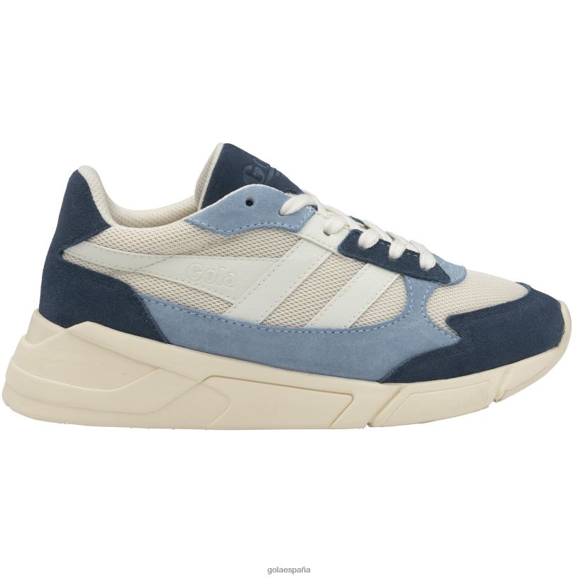 calzado V4PZL347 mujer Gola zapatillas clásicas tempest blanco roto/báltico/azul polvoriento