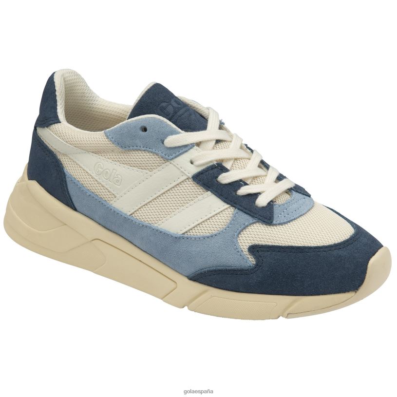 calzado V4PZL347 mujer Gola zapatillas clásicas tempest blanco roto/báltico/azul polvoriento
