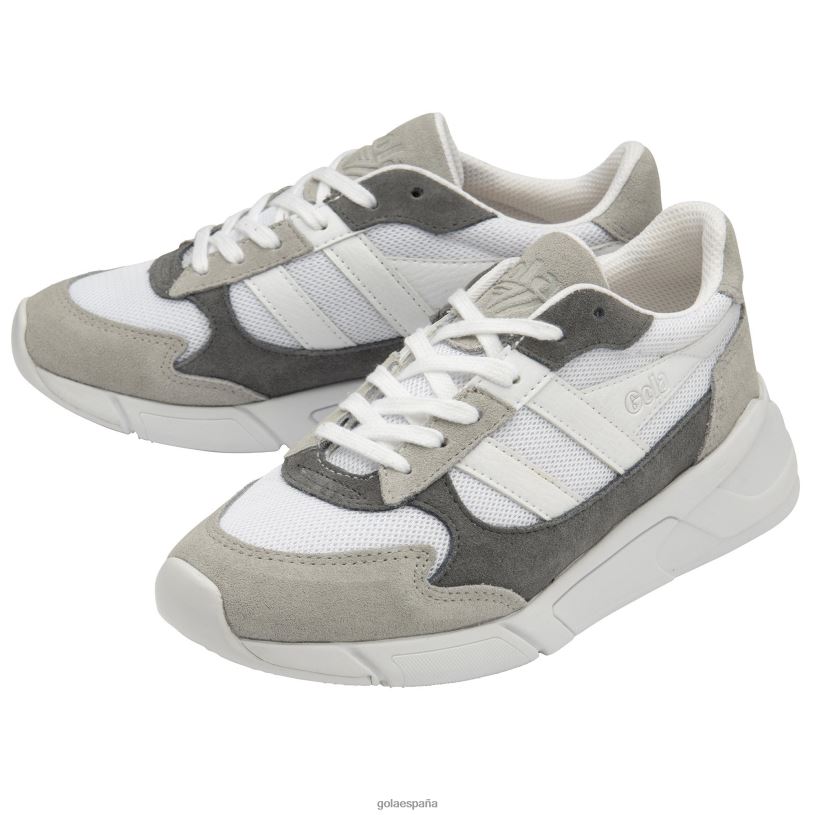 calzado V4PZL348 mujer Gola zapatillas clásicas tempest blanco/gris claro/ceniza
