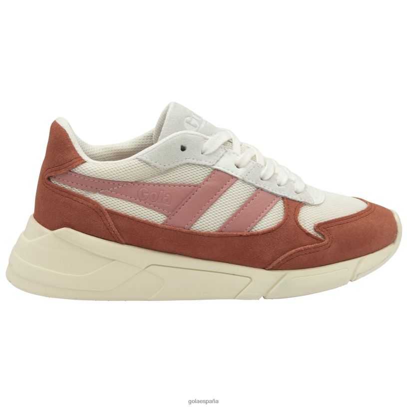 calzado V4PZL349 mujer Gola zapatillas clásicas tempest hueso/naranja especia/rosa coral
