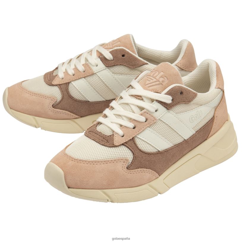 calzado V4PZL350 mujer Gola zapatillas clásicas tempest blanco hueso/rosa perla/concha marina