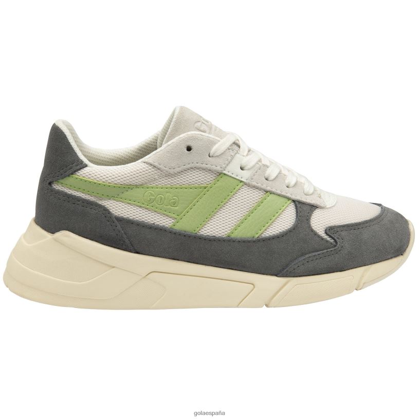 calzado V4PZL351 mujer Gola zapatillas clásicas tempest blanco hueso/ceniza/verde pátina
