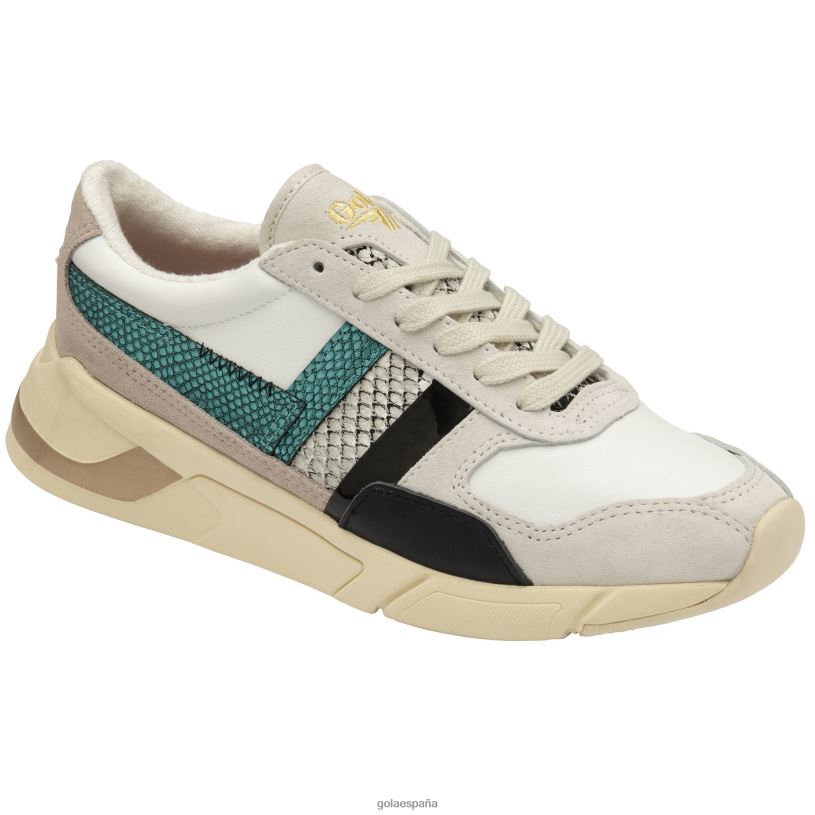 calzado V4PZL352 mujer Gola zapatillas clásicas eclipse mode blanco/flor/multi
