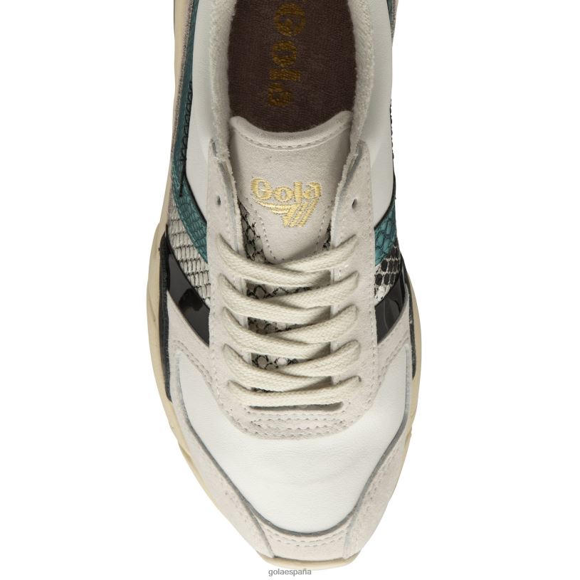 calzado V4PZL352 mujer Gola zapatillas clásicas eclipse mode blanco/flor/multi