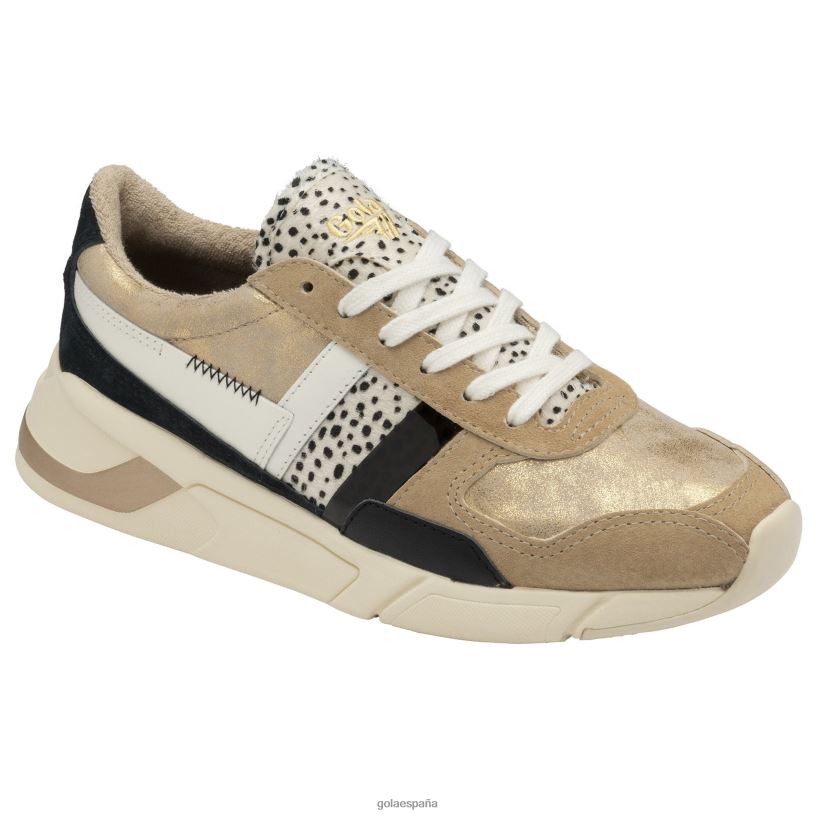 calzado V4PZL381 mujer Gola zapatillas clásicas eclipse mode oro/guepardo/multi