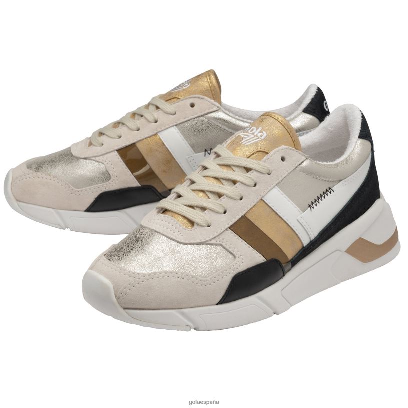 calzado V4PZL382 mujer Gola zapatillas clásicas eclipse mode plata/oro/multi