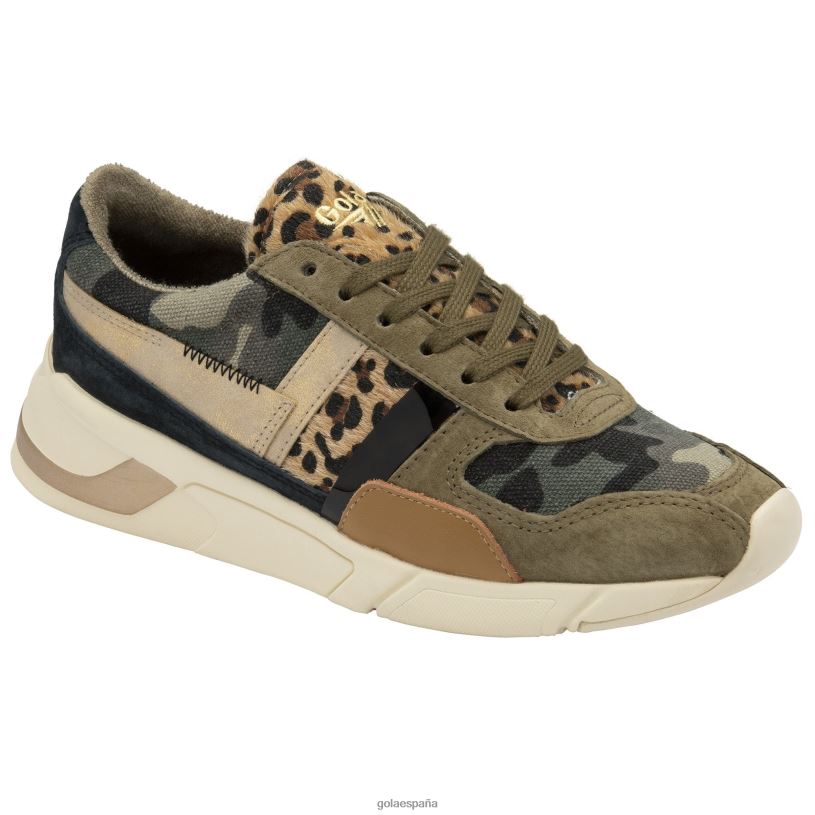 calzado V4PZL383 mujer Gola zapatillas clásicas eclipse mode camuflaje/leopardo/multi