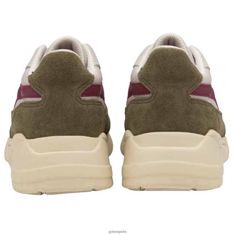 calzado V4PZL405 mujer Gola zapatillas clásicas tempest hueso/caqui/frambuesa