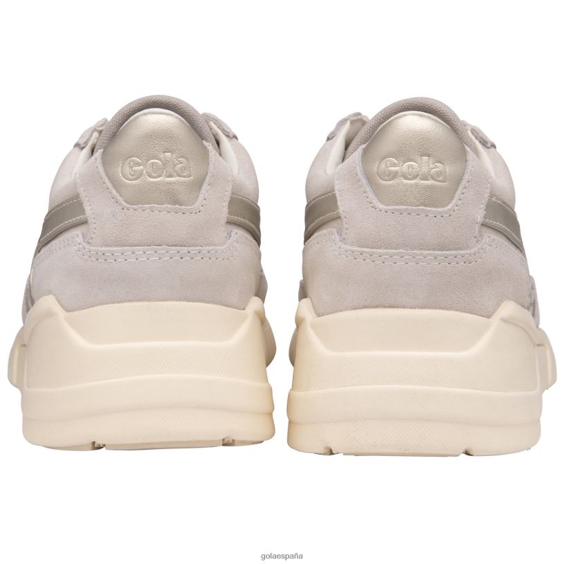 calzado V4PZL584 mujer Gola zapatillas clásicas eclipse savanna blanco hueso/guepardo/oro