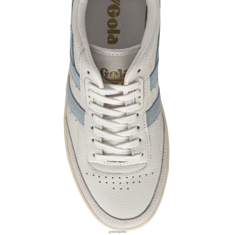 calzado V4PZL588 mujer Gola zapatillas clásicas de halcón blanco/azul polvo/lirio