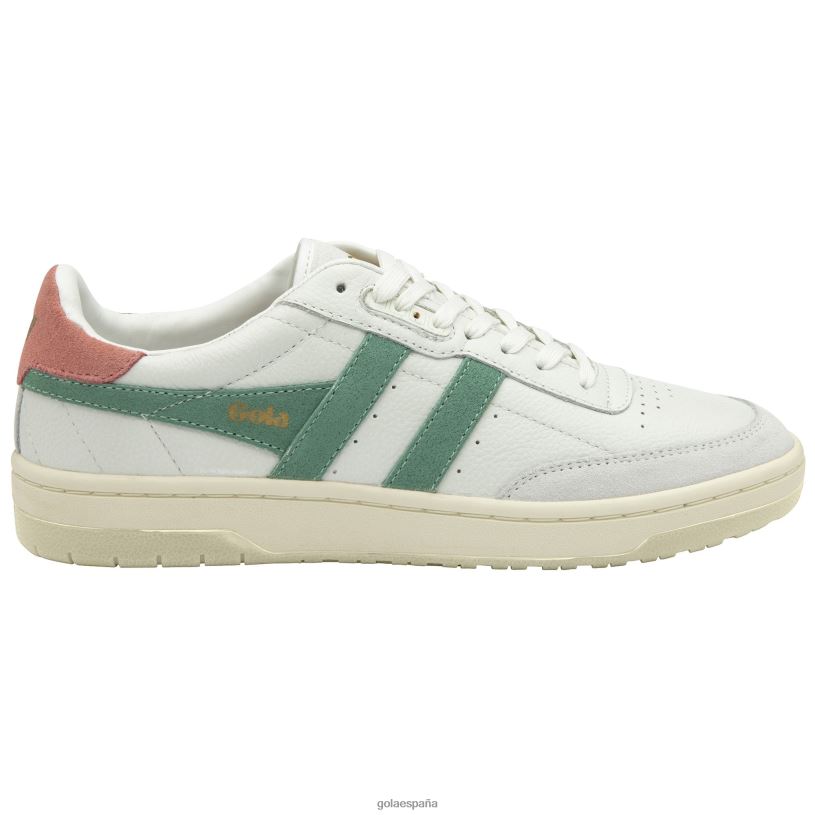 calzado V4PZL589 mujer Gola zapatillas clásicas de halcón blanco/verde niebla/rosa coral