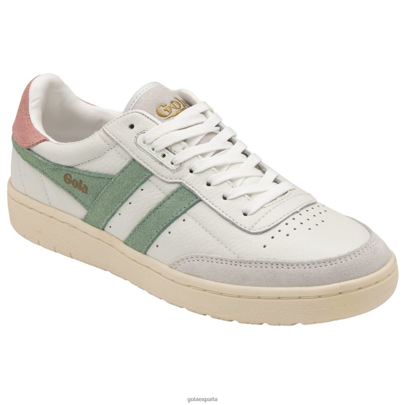 calzado V4PZL589 mujer Gola zapatillas clásicas de halcón blanco/verde niebla/rosa coral