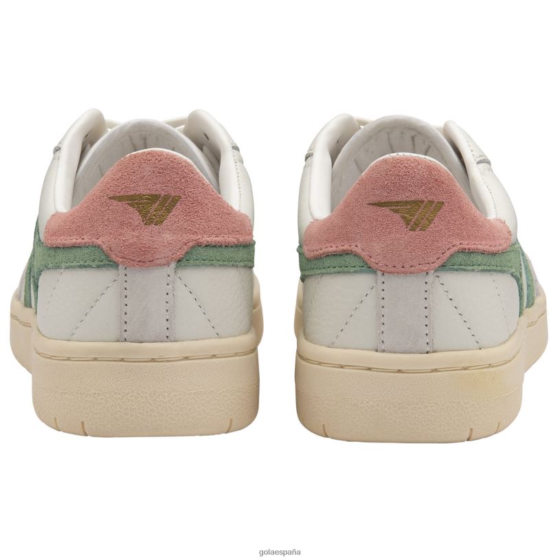 calzado V4PZL589 mujer Gola zapatillas clásicas de halcón blanco/verde niebla/rosa coral