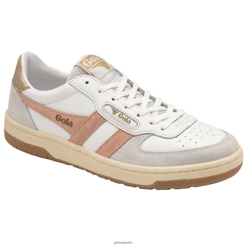 calzado V4PZL663 mujer Gola zapatillas clásicas halcón blanco/rosa perla/oro