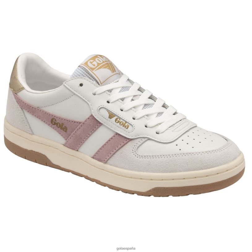 calzado V4PZL664 mujer Gola zapatillas clásicas halcón blanco/rosa pastel/dorado