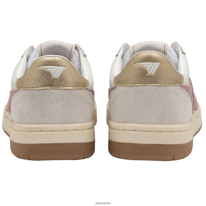 calzado V4PZL664 mujer Gola zapatillas clásicas halcón blanco/rosa pastel/dorado