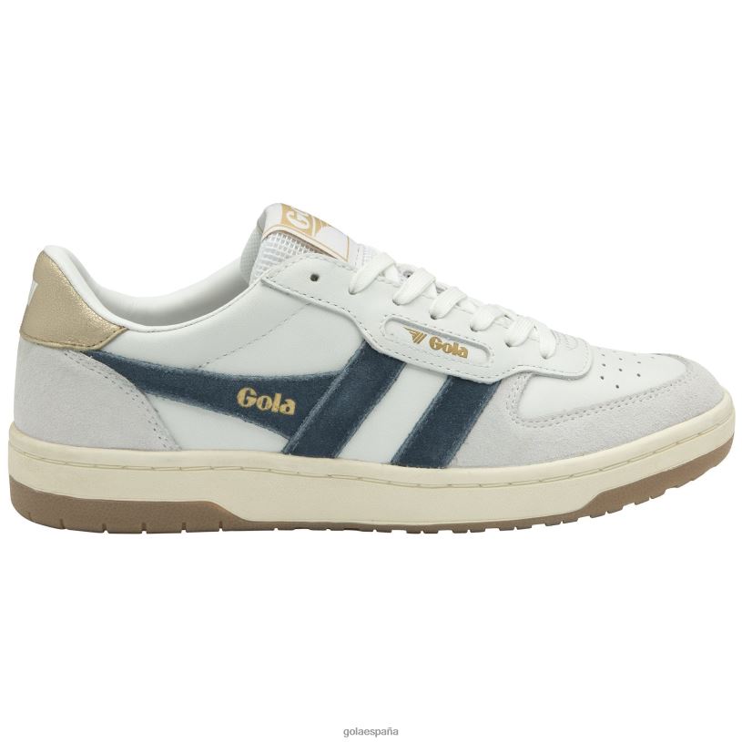 calzado V4PZL665 mujer Gola zapatillas clásicas halcón blanco/tinta/oro