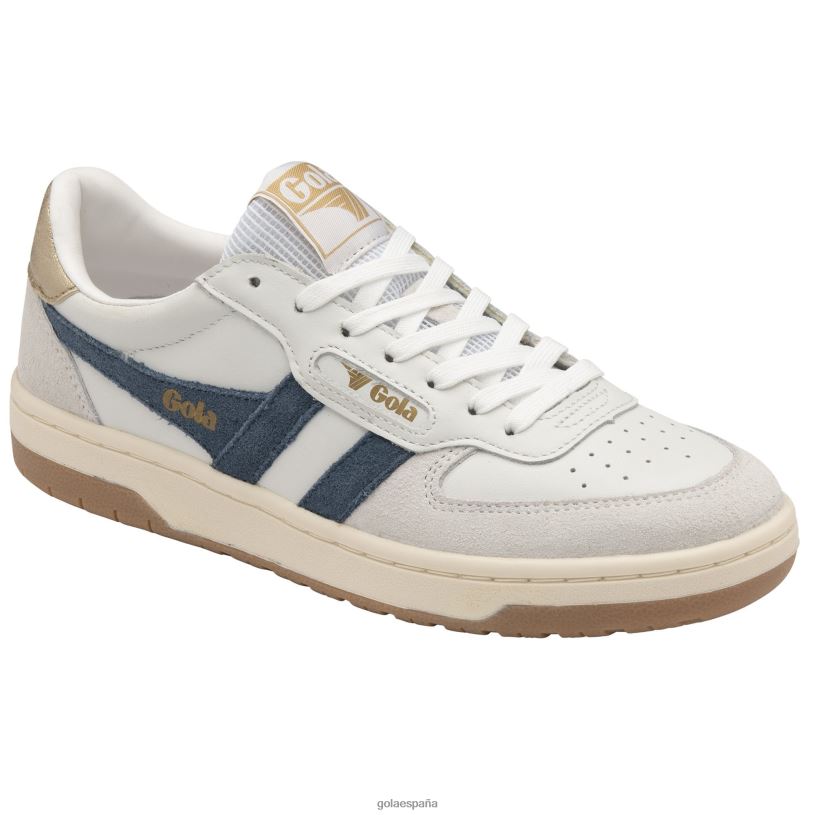 calzado V4PZL665 mujer Gola zapatillas clásicas halcón blanco/tinta/oro