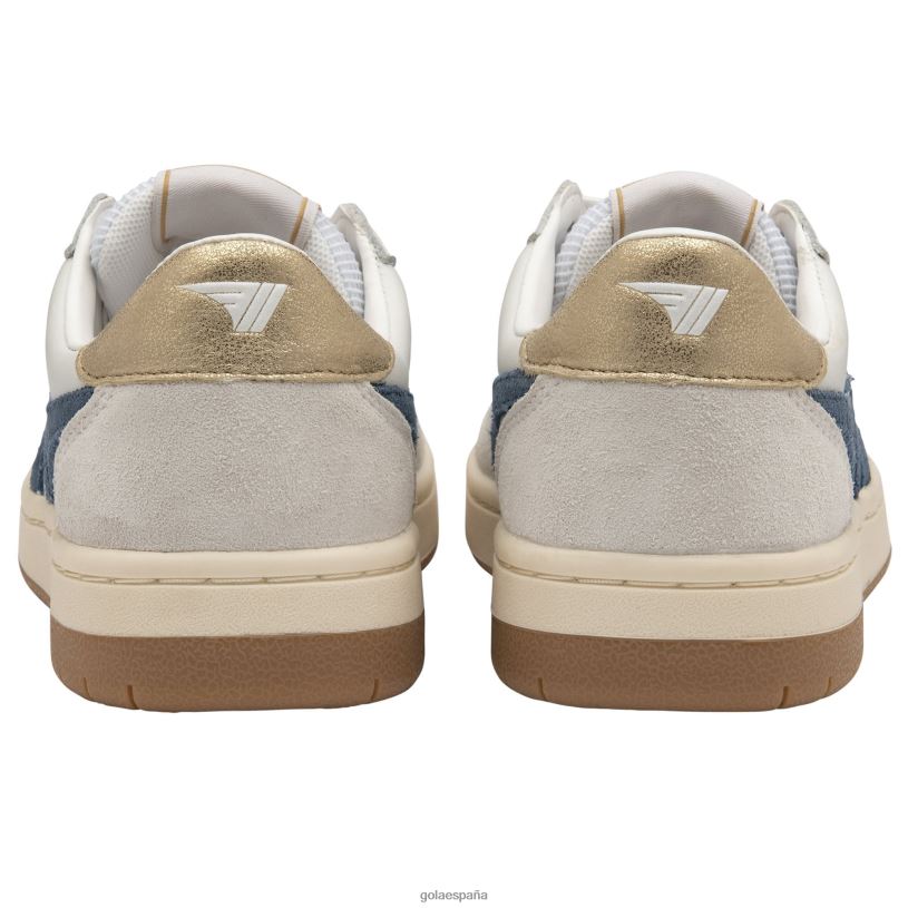 calzado V4PZL665 mujer Gola zapatillas clásicas halcón blanco/tinta/oro