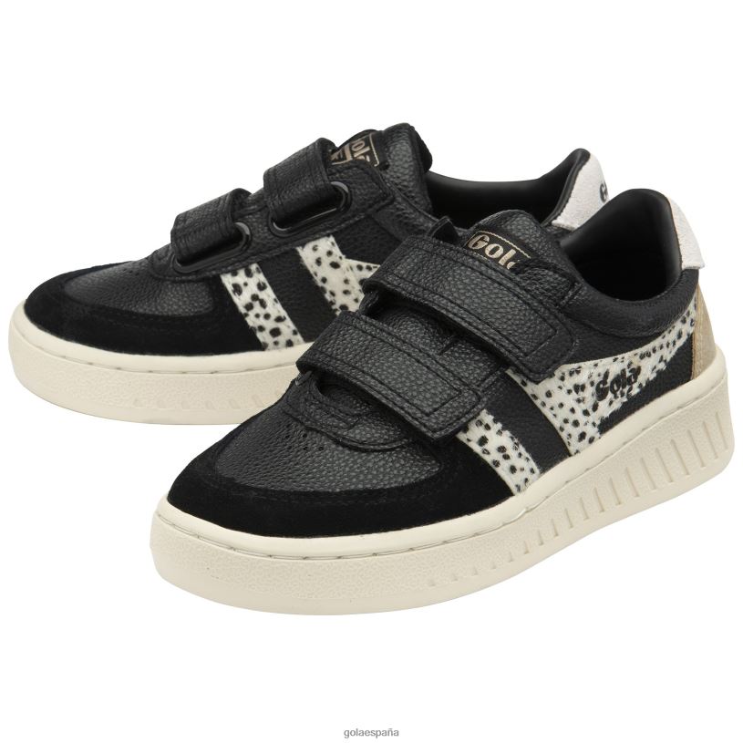 calzado V4PZL692 niños Gola tenis classics grandslam tropic negro/guepardo/oro