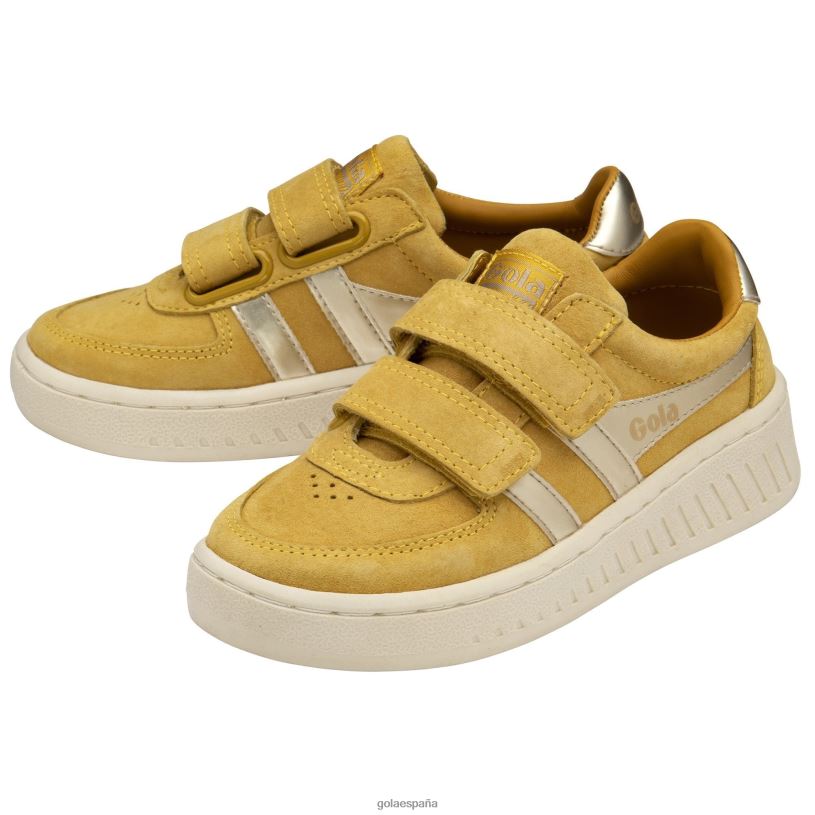 calzado V4PZL695 niños Gola tenis classics grandslam con correa de perlas sol