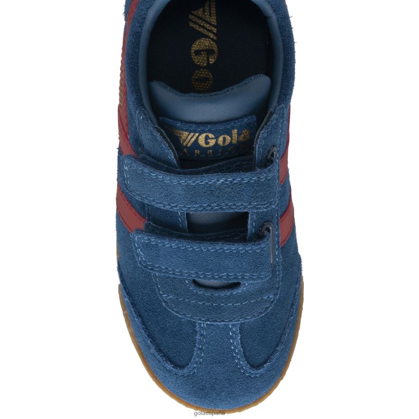 calzado V4PZL699 niños Gola tenis clásicos con tiras Harrier azul marino/rojo intenso