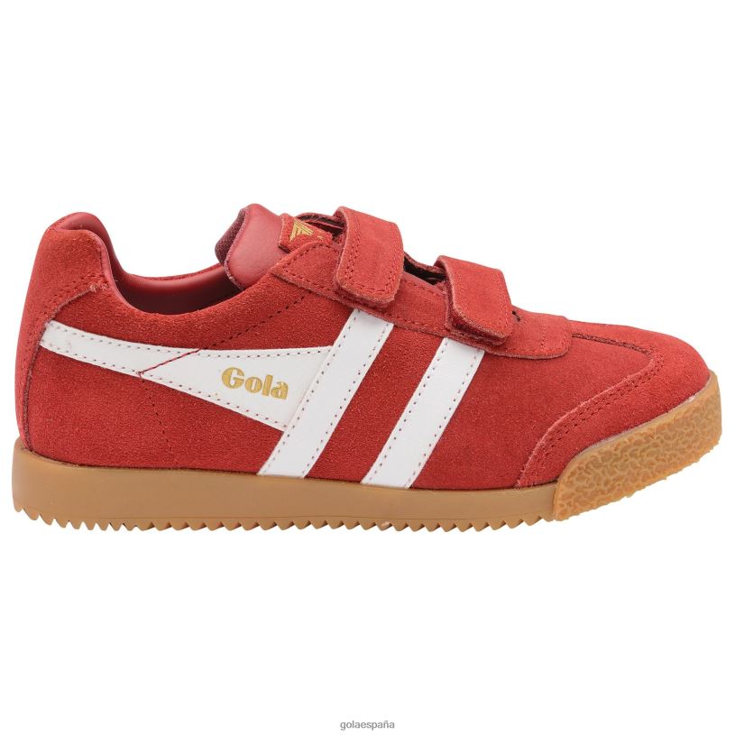 calzado V4PZL703 niños Gola tenis clásicos con tiras Harrier rojo intenso/blanco
