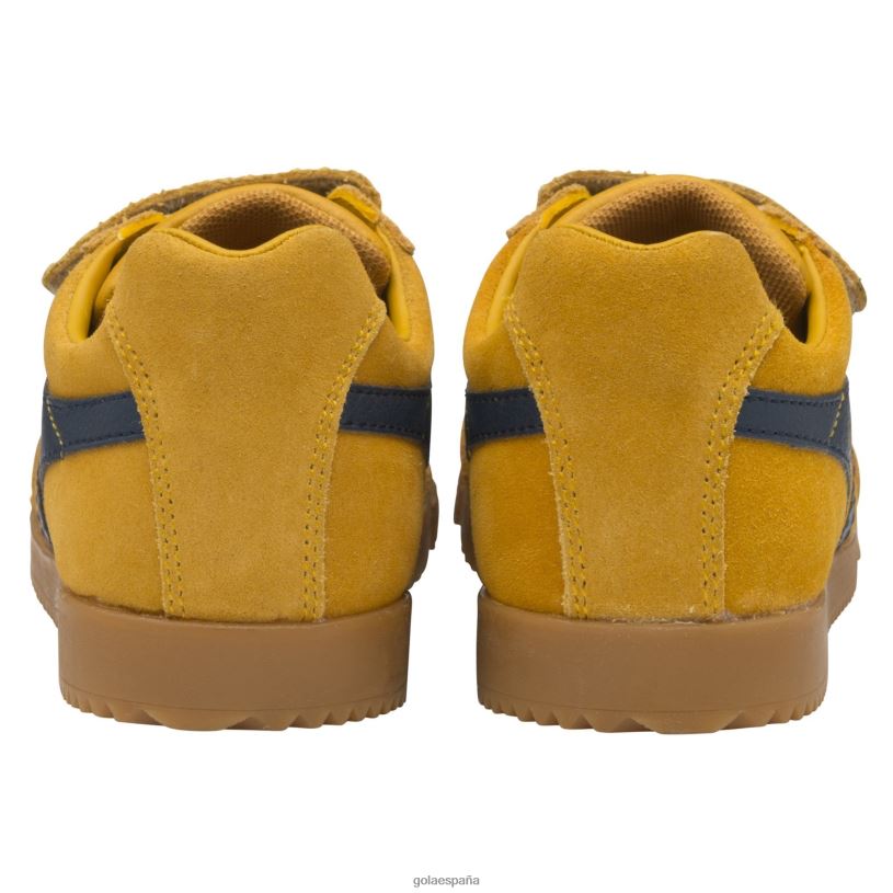 calzado V4PZL704 niños Gola tenis clásicos con tiras Harrier sol/azul marino