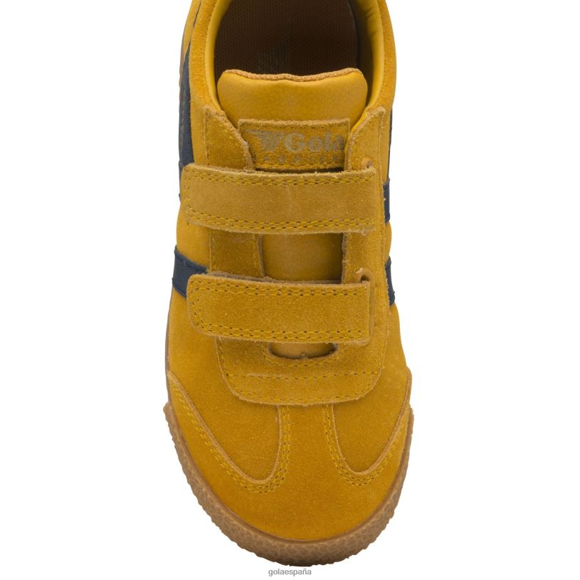 calzado V4PZL704 niños Gola tenis clásicos con tiras Harrier sol/azul marino