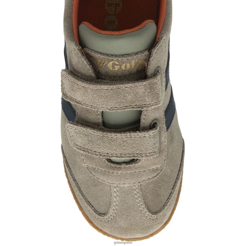 calzado V4PZL705 niños Gola tenis clásicos con tiras Harrier rinoceronte/azul marino/naranja malhumorado