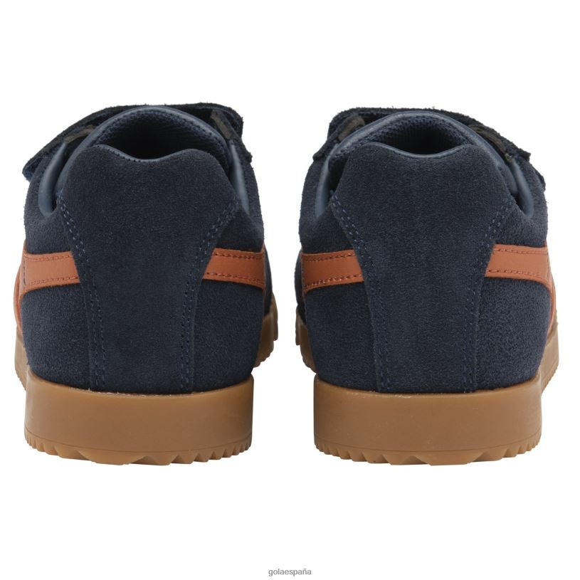 calzado V4PZL708 niños Gola tenis clásicos con tiras Harrier azul marino/naranja malhumorado